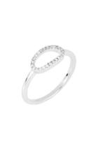 Women's Carriere Diamond Open Oval Stacking Ring (nordstrom Exclusive)