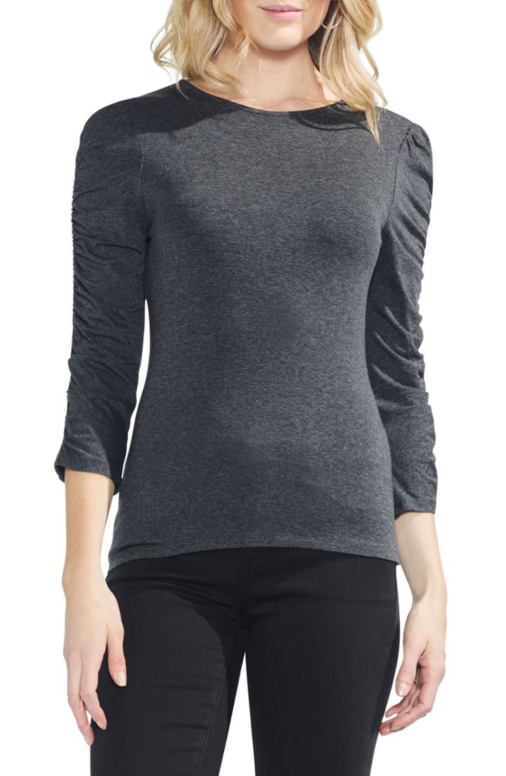 Women's Vince Camuto Ruched Sleeve Tee