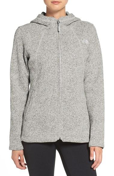 Women's The North Face 'crescent' Fleece Jacket - Grey