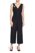 Women's Catherine Catherine Malandrino Luna Shoulder Ring Jumpsuit - Black