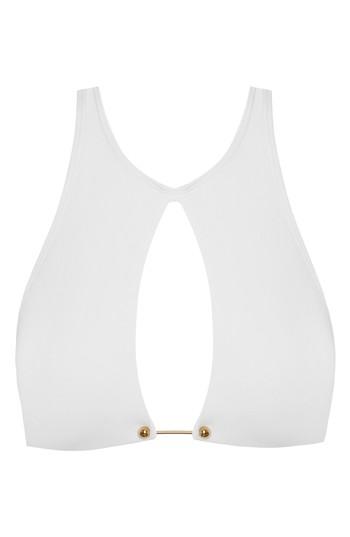 Women's Robin Piccone Ava High Neck Open Bikini Top