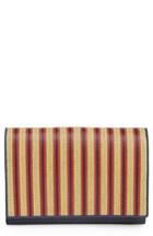 Diane Von Furstenberg Large Raffia Flap Pouch - Red