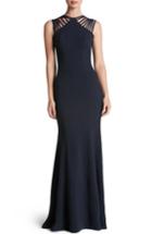 Women's Dress The Population Harlow Crepe Gown - Blue