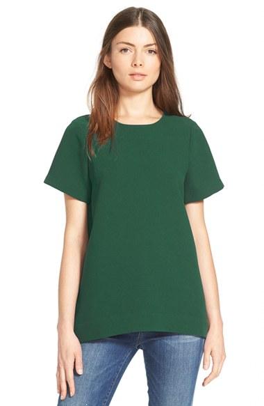 Women's Madewell Pleated Short Sleeve Tee