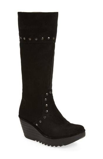 Women's Fly London Yota Knee High Boot .5-6us / 36eu - Black