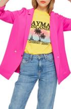 Women's Topshop Ava Double Breasted Jacket Us (fits Like 0) - Pink