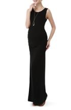 Women's Kimi And Kai Maternity Maxi Tank Dress - Black