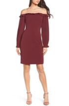 Women's Chelsea28 Off The Shoulder Sheath Dress - Red