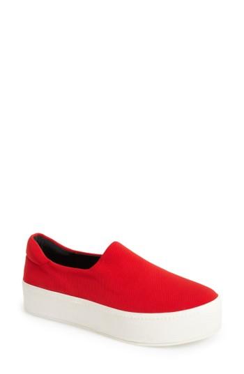 Women's Opening Ceremony 'grunge' Slip-on Platform Sneaker Eu - Red