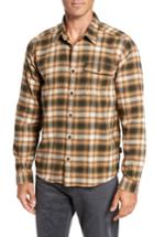 Men's Patagonia Regular Fit Organic Cotton Flannel Shirt, Size - Brown