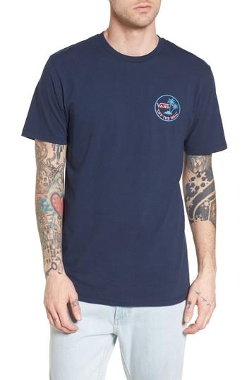 Men's Vans Mini Dual Palm Tree Graphic T-shirt - Blue
