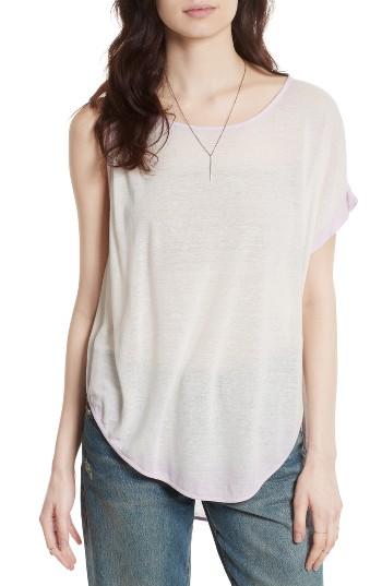 Women's Free People Pluto One-shoulder Tee - Purple