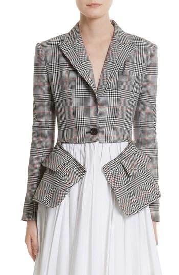 Women's Monse Glen Plaid Jacket Dress - Black