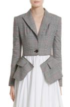 Women's Monse Glen Plaid Jacket Dress - Black