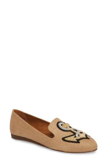 Women's Veronica Beard Griffin Pointy Toe Loafer Us / 35eu - Beige