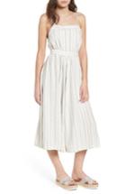 Women's Bp. Stripe Apron Dress, Size - Ivory
