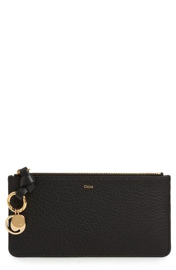 Women's Chloe Zip Wallet Pouch - Black