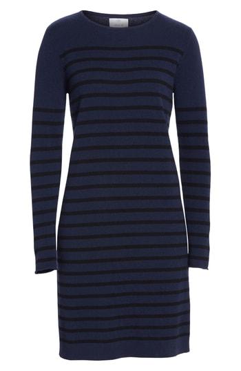Women's Allude Stripe Wool & Cashmere Sweater Dress