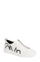 Women's Calvin Klein Danya Logo Sneaker M - White