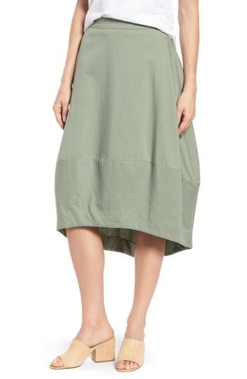 Women's Eileen Fisher Organic Cotton Lantern Skirt, Size - Grey