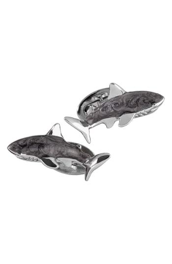 Men's Jan Leslie 'curved Shark' Cuff Links
