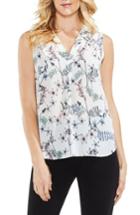 Women's Vince Camuto Floral Sleeveless Top - White