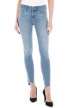 Women's Fidelity Denim Belvedere Raw Hem Skinny Jeans - Blue