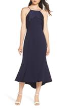 Women's Harlyn Ruffle Back Halter Midi Dress - Blue