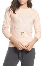Women's Bow & Drape Ready In A Prosecco Sweatshirt - Pink