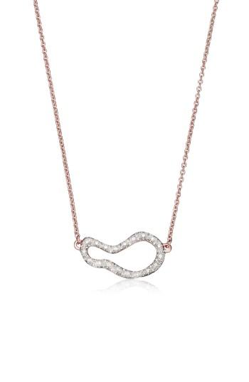 Women's Monica Vinader Riva Small Diamond Pendant Necklace