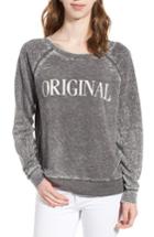 Women's Junk Food Original Burnout Sweatshirt - Black