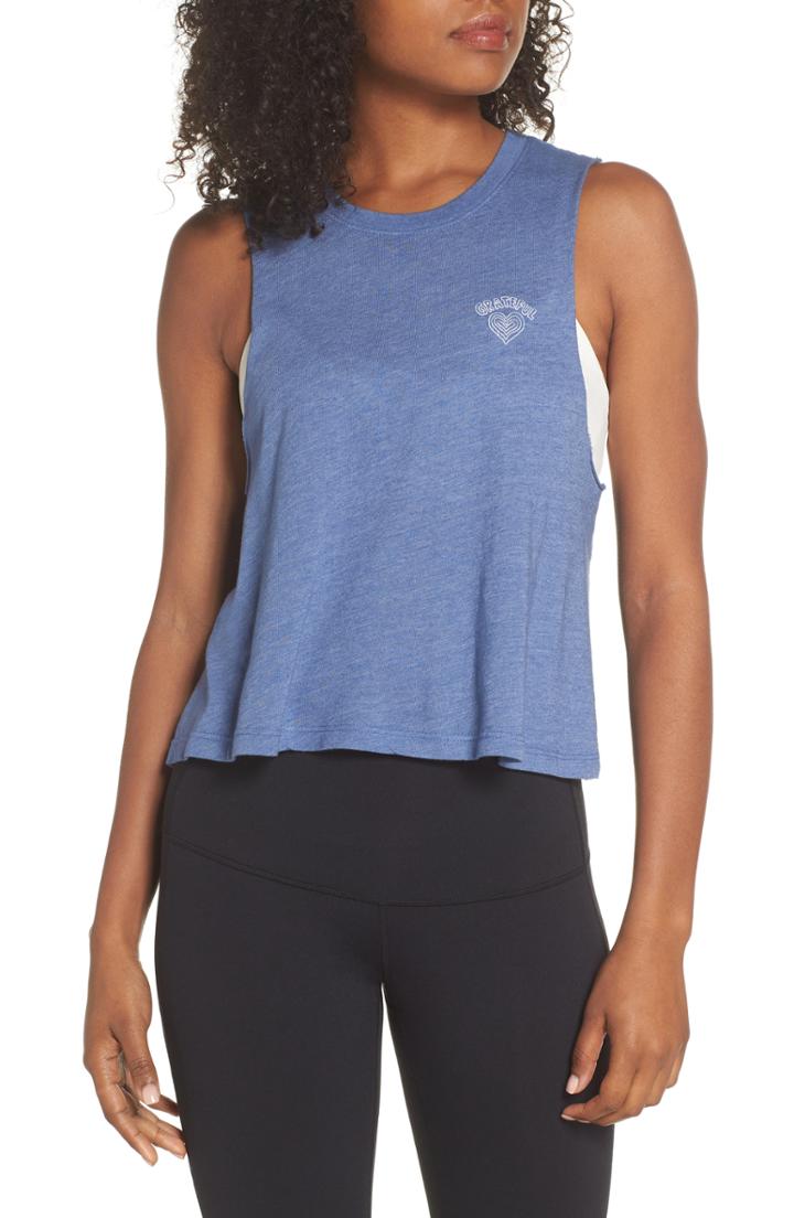 Women's Spiritual Gangster Grateful Heart Crop Tank