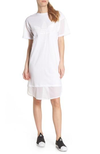Women's Adidas Clrdo T-shirt Dress - White