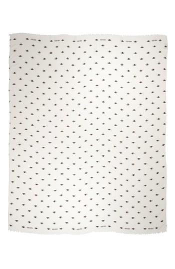 Women's Kenzo Eyes All Over Scarf, Size - White