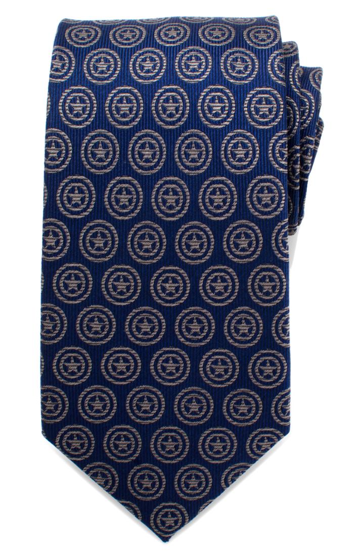 Men's Cufflinks, Inc. Captain America Shield Silk Tie
