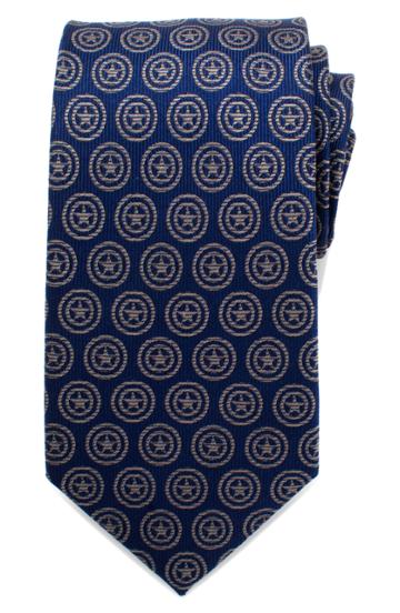 Men's Cufflinks, Inc. Captain America Shield Silk Tie