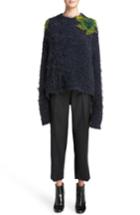 Women's Acne Studios Fhira Hairy Oversize Sweater, Size - Blue