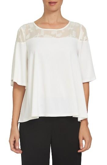 Women's Cece Floral Coupe Yoke Top