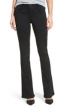 Petite Women's Wit & Wisdom Ab-solution Itty Bitty Bootcut Jeans P - Black