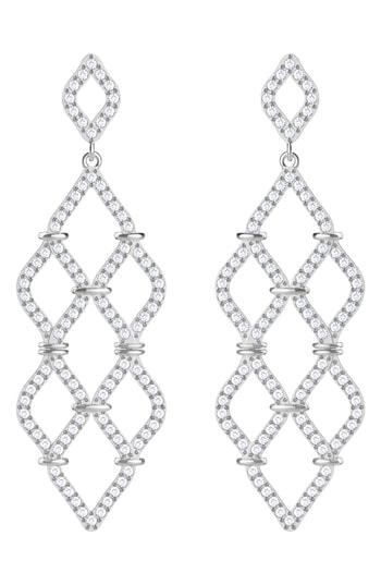 Women's Swarovski Lace Crystal Chandelier Earrings