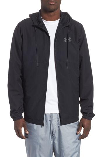 Men's Under Armour Sportstyle Woven Hoodie Jacket - Black