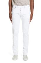 Men's Dsquared2 Slim Fit Jeans Eu - White