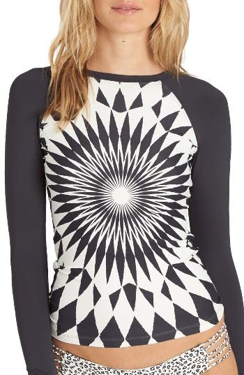 Women's Billabong Wild Bound Rashguard - Black
