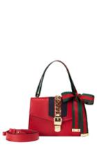 Gucci Small Sylvie Leather Shoulder Bag - Red