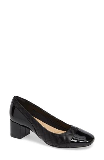 Women's Clarks Tealia Sera Pump M - Black