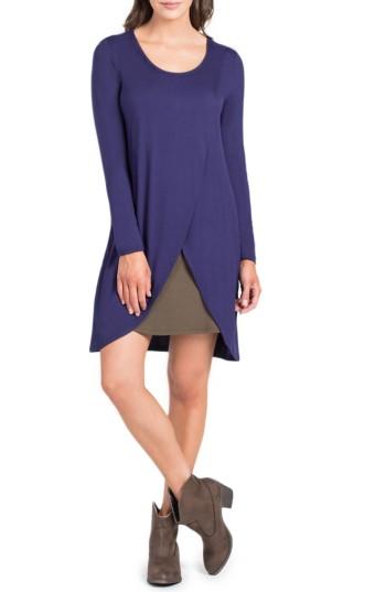 Women's Savi Mom Lenox Crossover Front Maternity/nursing Dress - Blue