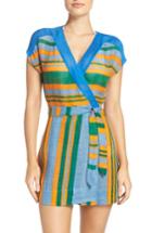 Women's Diane Von Furstenberg Cover-up Wrap Dress, Size - Blue