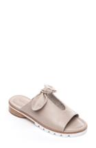 Women's Bernardo Alice Bow Slide Sandal M - Brown