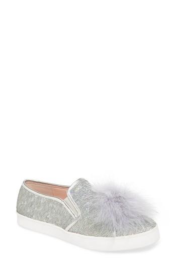 Women's Kate Spade New York Sequin Slip-on Sneaker M - Grey