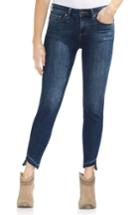 Women's Vince Camuto Indigo Curve Hem Skinny Jeans